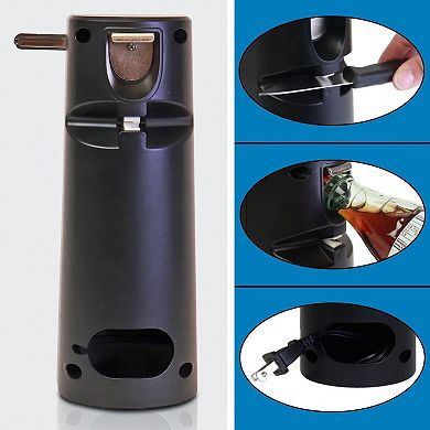 Kenmore 3-In-1 Automatic Electric Can Opener, Knife Sharpener & Bottle Opener