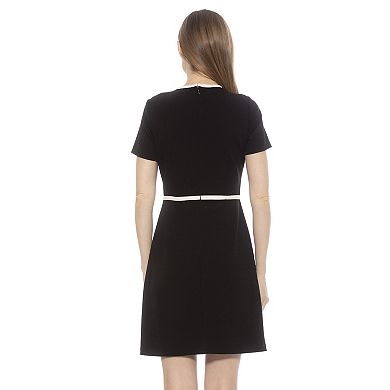 Women's ALEXIA ADMOR Eira Short Sleeve Fit and Flare Dress