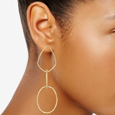 Ella Shea Gold Tone Triple Drop Earrings