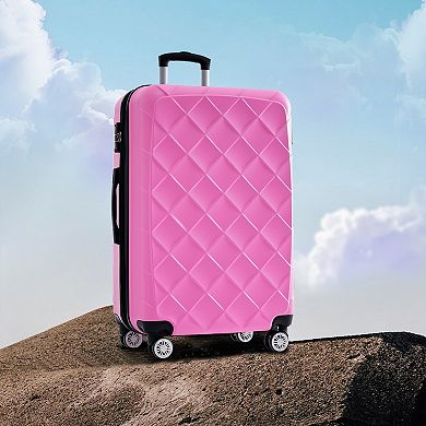 Merax 3 Piece Luggage Set Suitcase Set, Abs Hard Shell Lightweight Expandable Travel Luggage