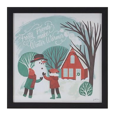 Framed Winter Scene Wall Art (Set Of 3)