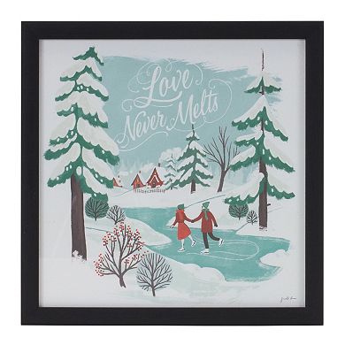 Framed Winter Scene Wall Art (Set Of 3)