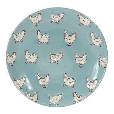 Stoneware Chicken Farmhouse Plate (set of 4)