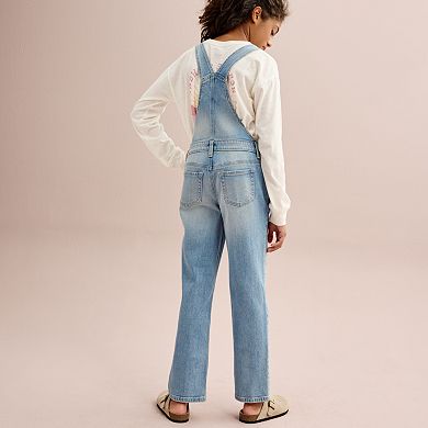 Girls 6-20 SO® 90s Straight Denim Overalls in Regular & Plus Size