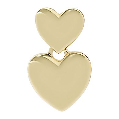 LC Lauren Conrad Double Heart Mini Drop Earrings 