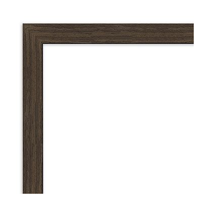 Woodgrain Stripe Wood Non-beveled On The Door Mirror Full Length Mirror