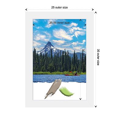 Corvino White Wood Picture Frame, Photo Frame, Art Frame - Photo Size 20 X 30