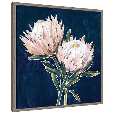 King Protea Flowers By Isabelle Z Framed Canvas Wall Art Print