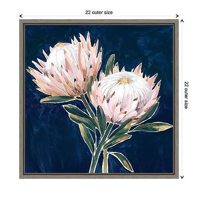 King Protea Flowers By Isabelle Z Framed Canvas Wall Art Print