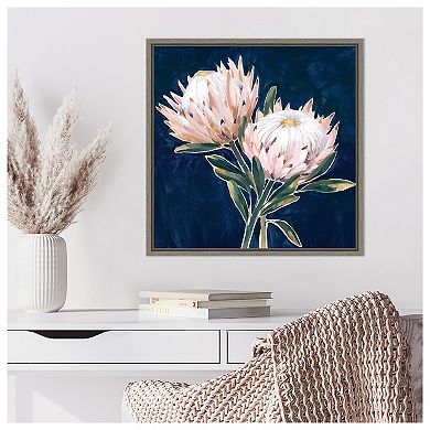 King Protea Flowers By Isabelle Z Framed Canvas Wall Art Print