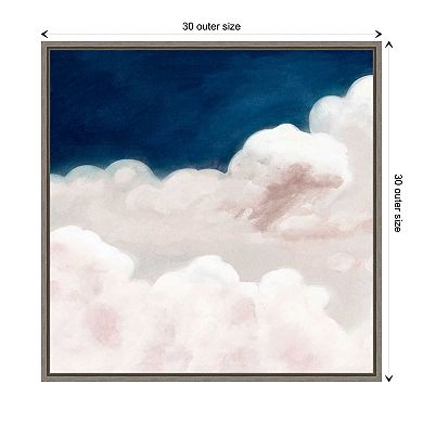 Cloudy Night I By Studio W Framed Canvas Wall Art Print