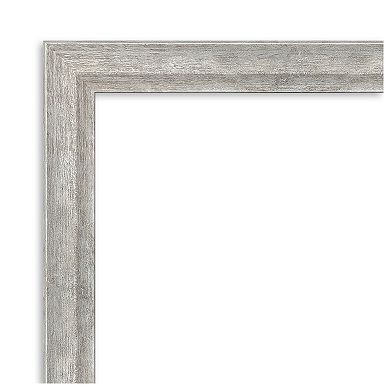Angled Wood Non Beveled Full Length Floor Leaner Mirror