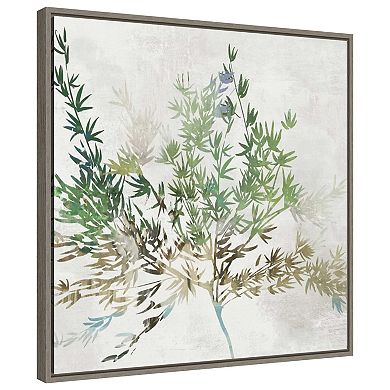 Olive Branch By Asia Jensen Framed Canvas Wall Art Print