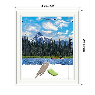 Craftsman White Wood Picture Frame, Photo Frame, Art Frame