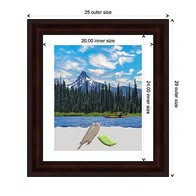 Coffee Bean Brown Picture Frame, Photo Frame, Art Frame - Matted