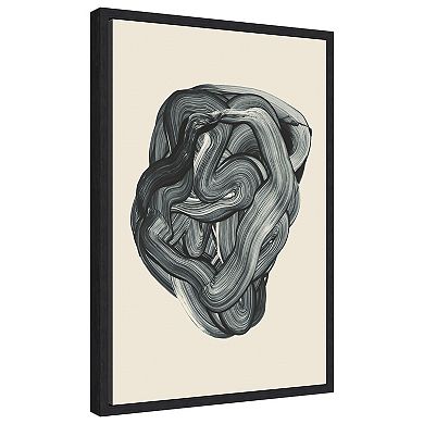 Brushed 3 By Design Fabrikken Framed Canvas Wall Art Print