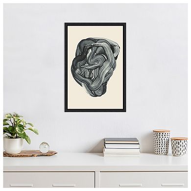 Brushed 3 By Design Fabrikken Framed Canvas Wall Art Print