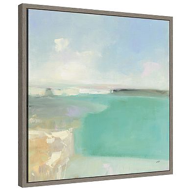 Summer Coastline By Julia Purinton Framed Canvas Wall Art Print