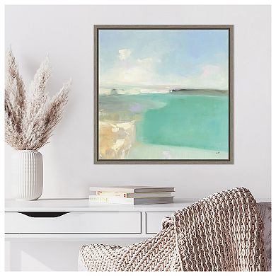 Summer Coastline By Julia Purinton Framed Canvas Wall Art Print