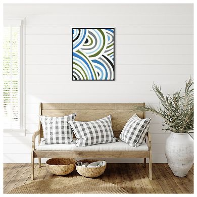 Swirly Bob I By Jodi Fuchs Framed Canvas Wall Art Print