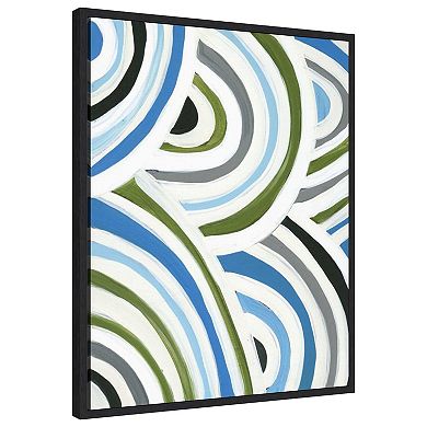 Swirly Bob I By Jodi Fuchs Framed Canvas Wall Art Print