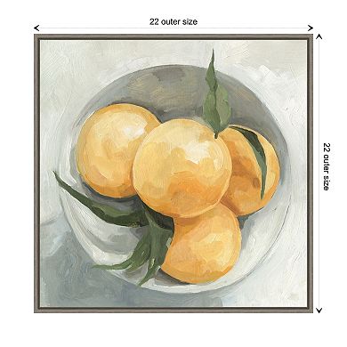 Fruit Bowl I By Emma Scarvey Framed Canvas Wall Art Print