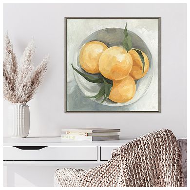 Fruit Bowl I By Emma Scarvey Framed Canvas Wall Art Print