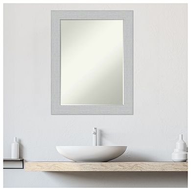 Shiplap Petite-bevel Wood Bathroom Wall Mirror