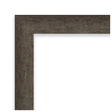 Dappled Narrow Wood Non-beveled On The Door Mirror Full Length Mirror