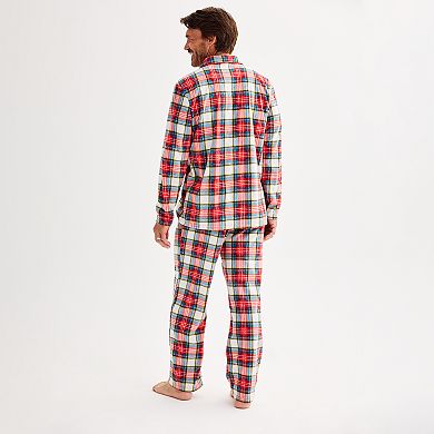 Men's Jammies For Your Families® Jingle Bell Rock Notch Pajama Top & Pajama Bottoms Set