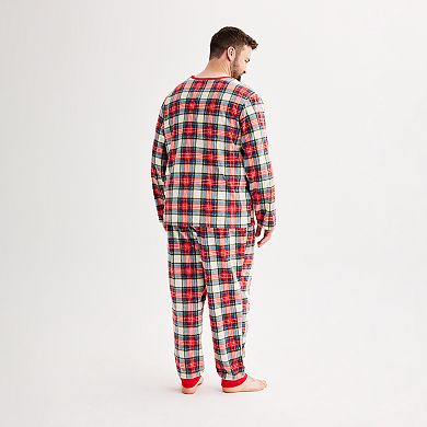 Big & Tall Jammies For Your Families® Jingle Bell Rock Pajama Top & Jogger Pajama Bottoms Set