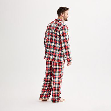 Big & Tall Jammies For Your Families® Jingle Bell Rock Notch Pajama Top & Pajama Bottoms Set