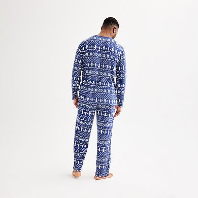 Men's Jammies For Your Families® Winter Fairisle Pajama Top & Pajama Bottoms Set