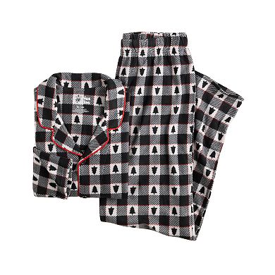 Men's Jammies For Your Families® Fa La La Plaid Notch Pajama Top & Pajama Bottoms Set