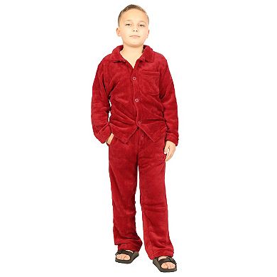 Gioberti Boys 2pc Super Soft Plush Pajama Set