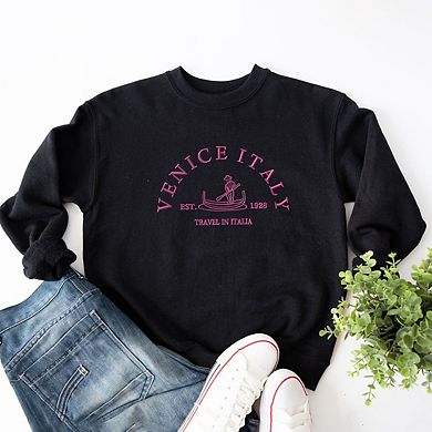 Embroidered Venice Italy Sweatshirt