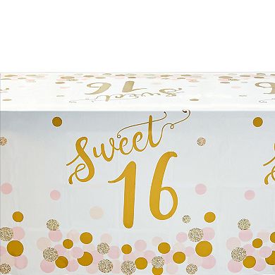 170-piece Disposable Dinnerware Set For Sweet 16 Party Supplies, Serve 24 Guests