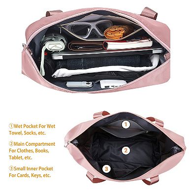 35l Shoulder Travel Duffle Bag Set With Luggage Sleeve