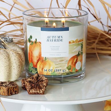 Sonoma Goods For Life® Autumn Hayride 14-oz. Single Pour Candle Jar