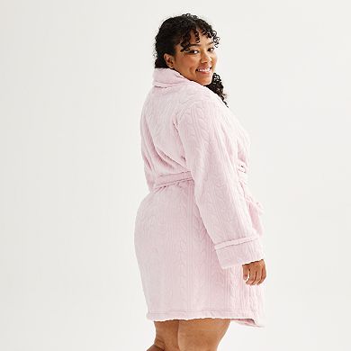 Plus Size Sonoma Goods For Life® Faux Fur Short Sleep Robe