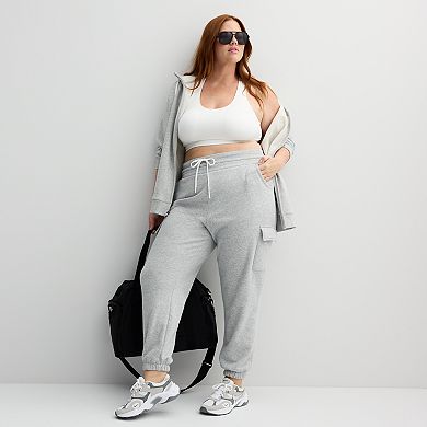 Plus Size Tek Gear® Ultrasoft Fleece Cargo Joggers