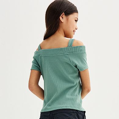 Girls 7-16 Limited Too Cold-Shoulder Top