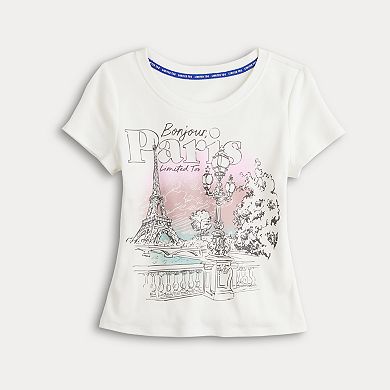 Girls 7-16 Limited Too Graphic Baby Tee