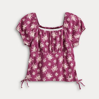 Girls 7-16 Limited Too Puff Sleeve Top