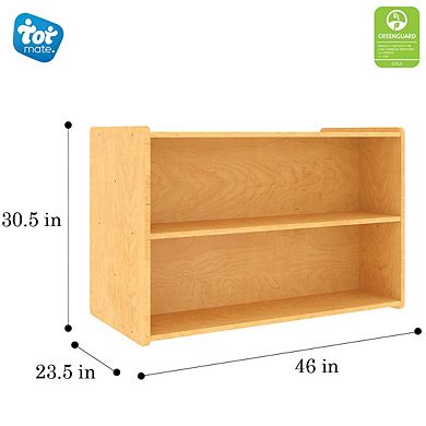 Tot Mate Preschool Shelf Storage, Ready-to-assemble, 46" W X 23.5" D X 30.5" H