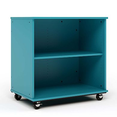 Tot Mate Classroom Storage Open Single Sided 36" Mobile Locker, Assembled, Write-on/Wipe-off Back