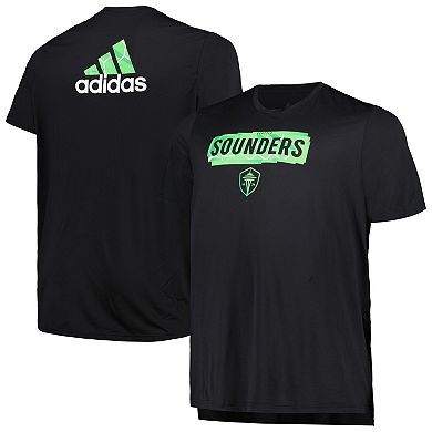 Men's adidas Black Seattle Sounders FC Local Pop AEROREADY T-Shirt