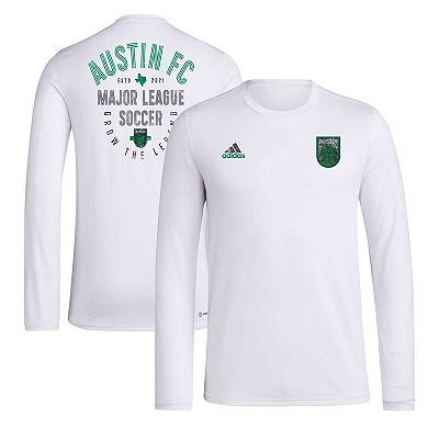 Men's adidas White Austin FC Local Stoic Long Sleeve T-Shirt