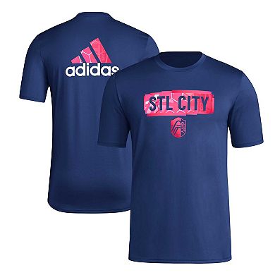 Men's adidas Navy St. Louis City SC Local Pop AEROREADY T-Shirt