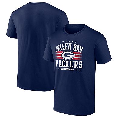 Men's Fanatics Branded  Navy Green Bay Packers Americana T-Shirt